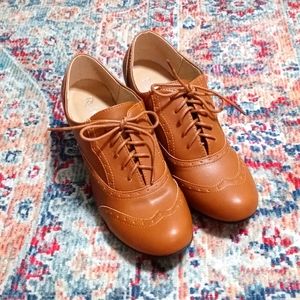 Brown Vintage Oxford Heels